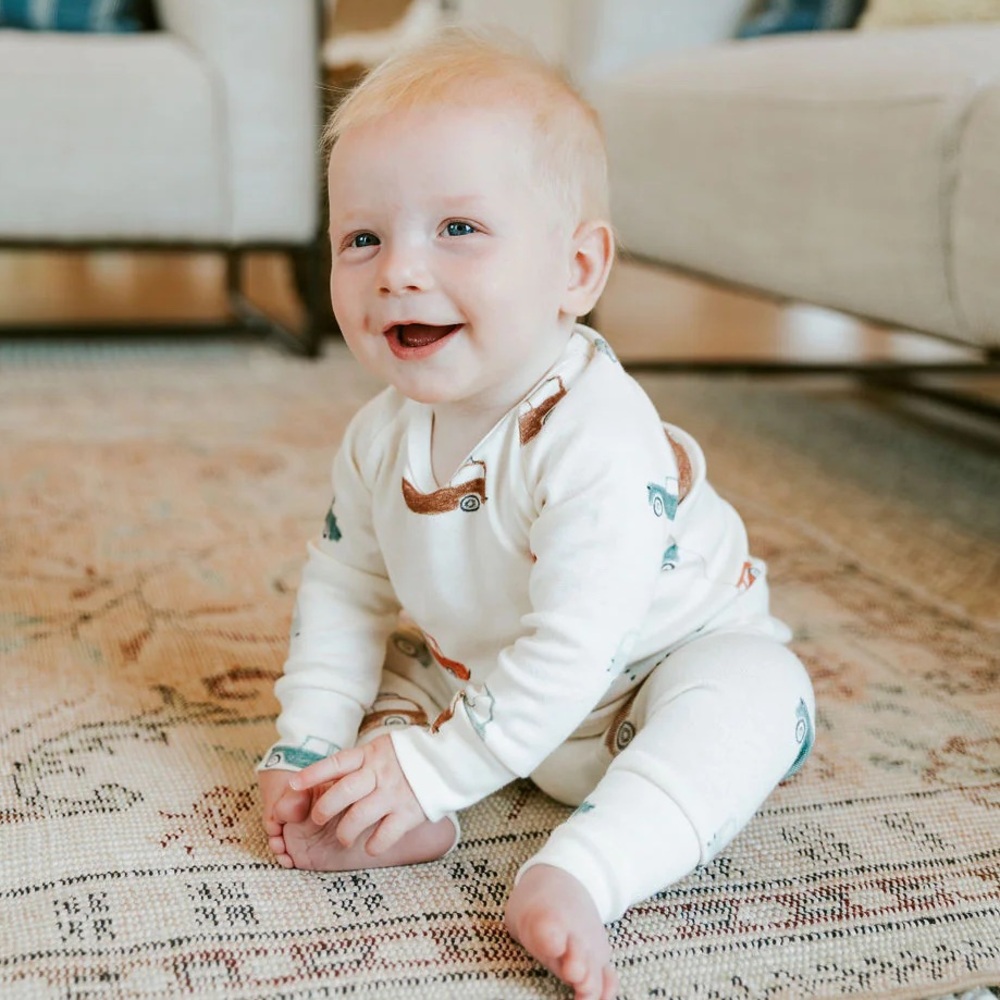 CHILDHOODS cars on natural - CC long sleeve and jogger set - Picture 7 of 16